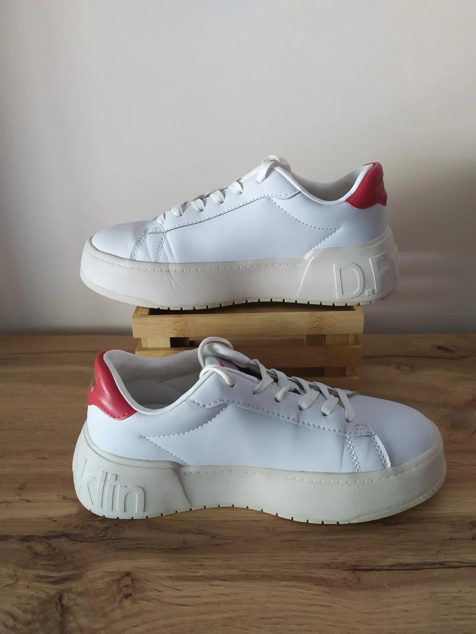 D.Franklin Baskets blanches à plateforme EU 37 Chaussures épaisses décontractées – photo 4